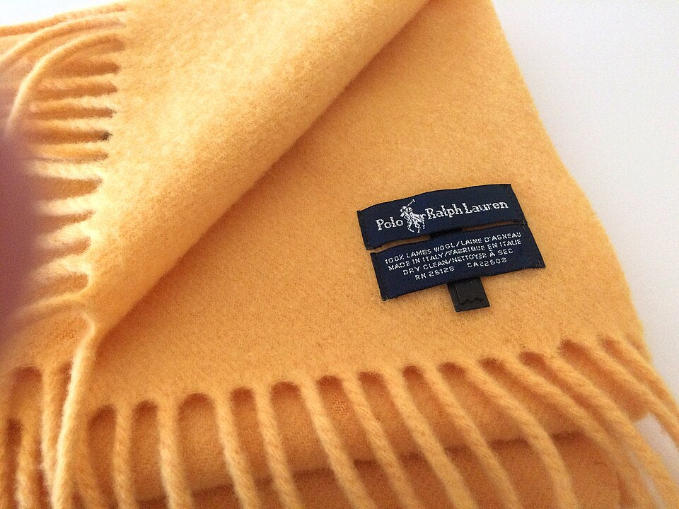 Ralph Lauren vs Polo Ralph Lauren | yellow wool scarf