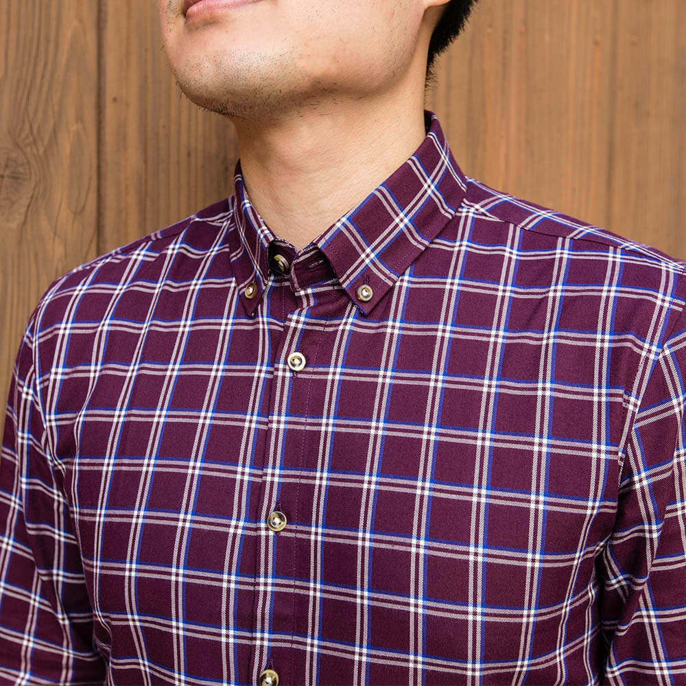 is a flannel a dress shirt Ash & Erie Highland Plaid Flannel Button-Down Shirt for Short Men