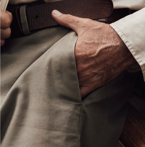 what are slacks? man wearing slacks example