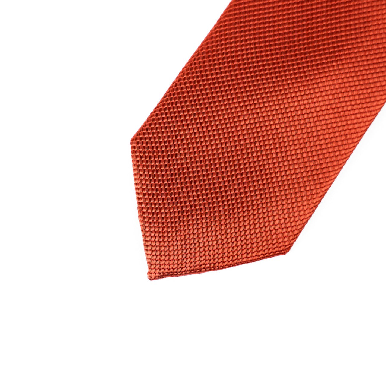 Solid Burnt Orange Tie | Men’s Slim Necktie for Fall & Formal Looks