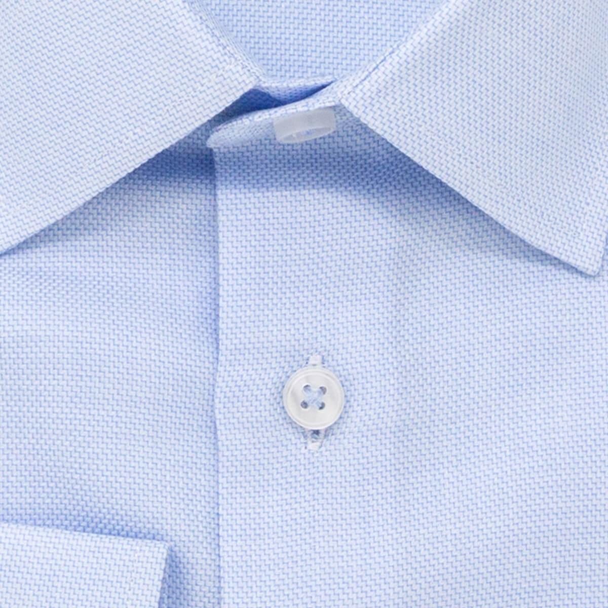 slim fit mens light blue stair step textured dress shirt collar button up long sleeve