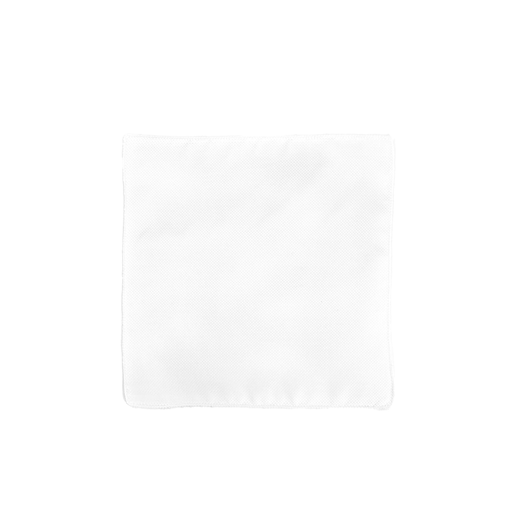 White Silk Pocket Square | Classic Men’s Handkerchief for Suits & Tuxedos