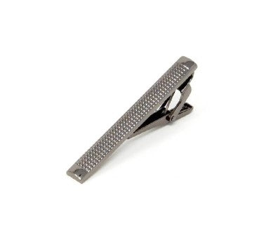 silver tie clip for proper tie bar placement