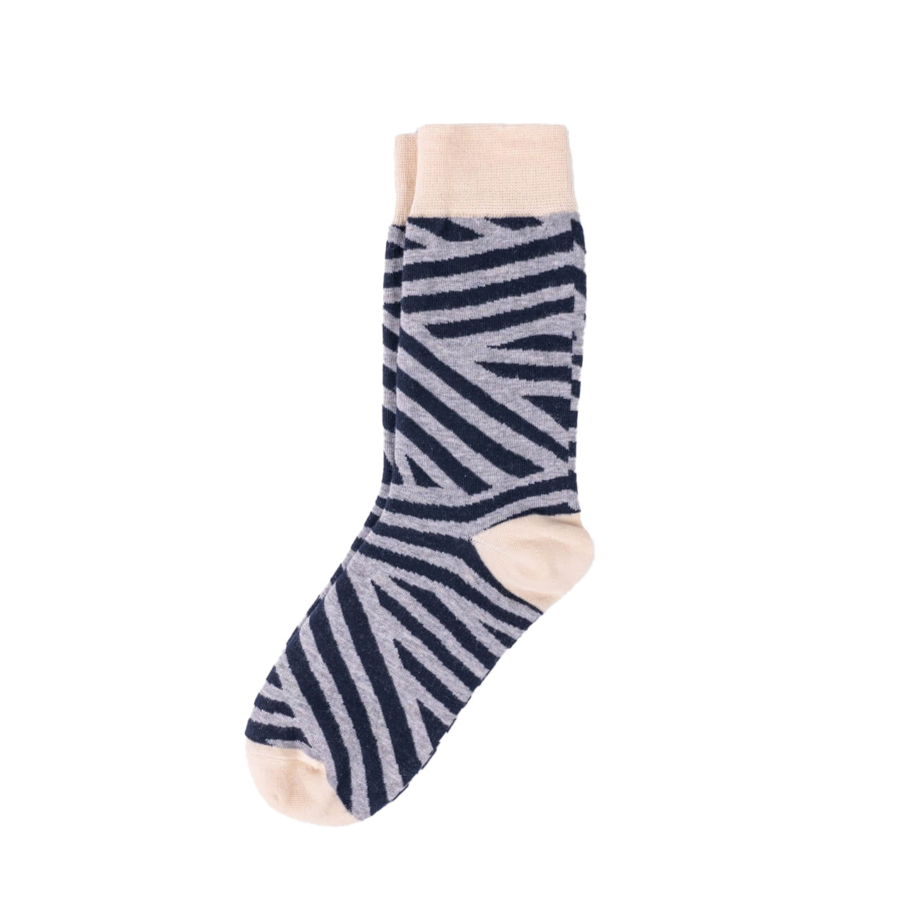 Zebra Stripe Patterned Fun Dress Socks