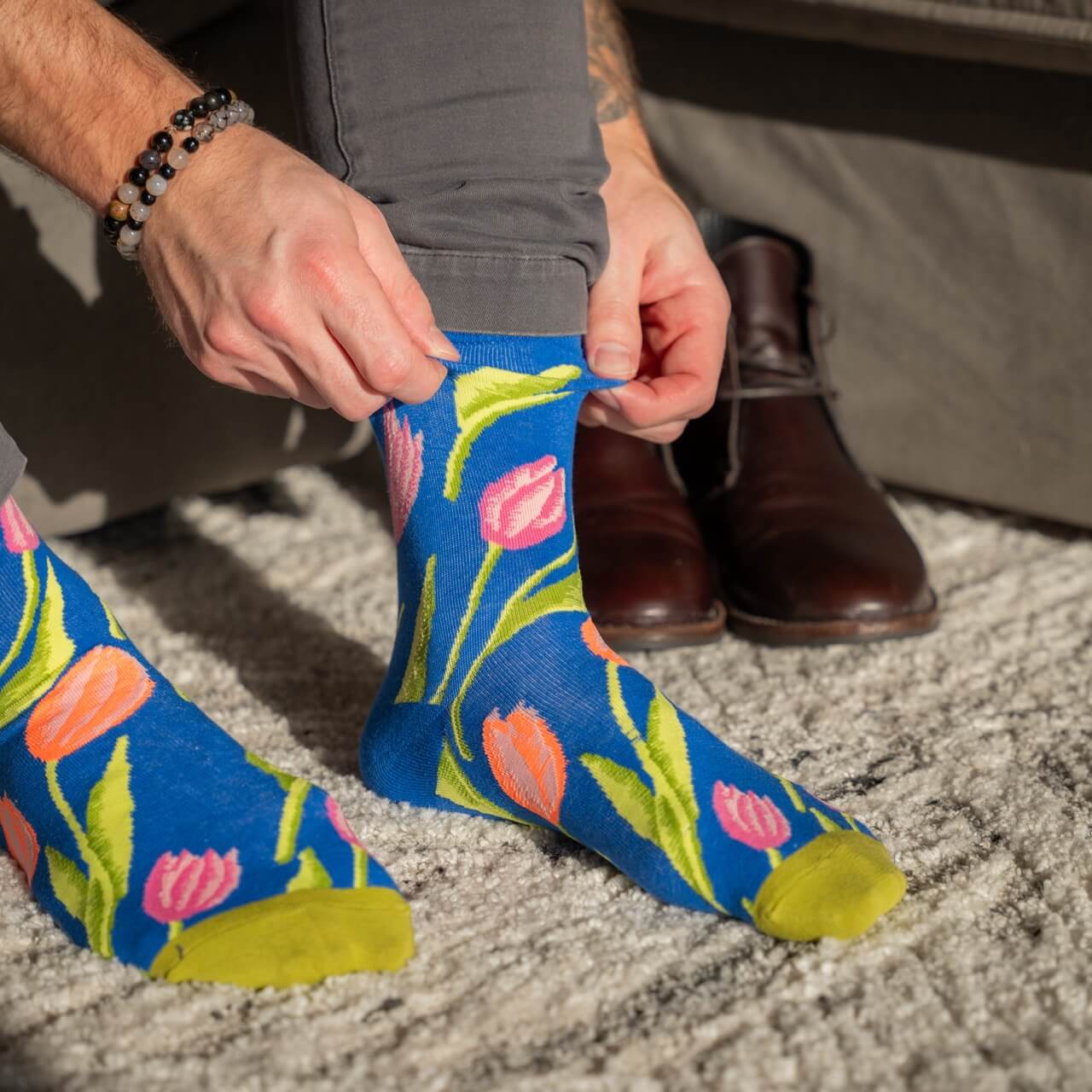 mens colorful dress socks