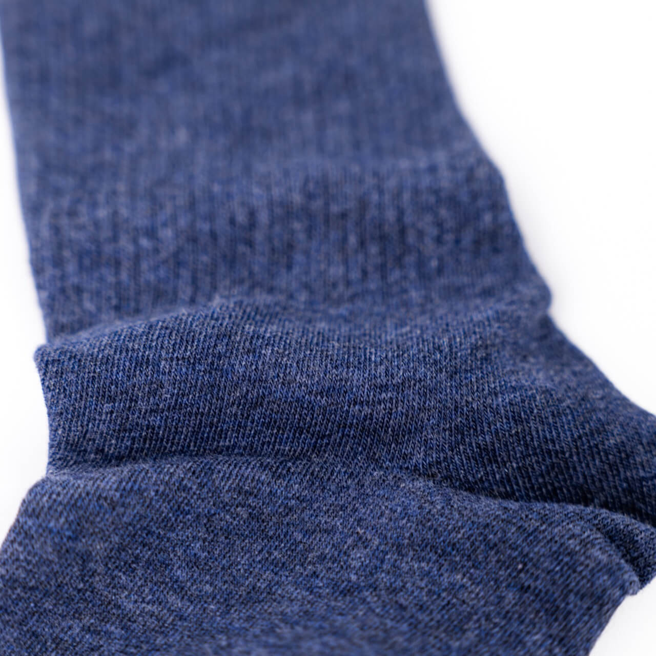 Solid Blue Ribbed Casual Crew Socks – Nimble Made