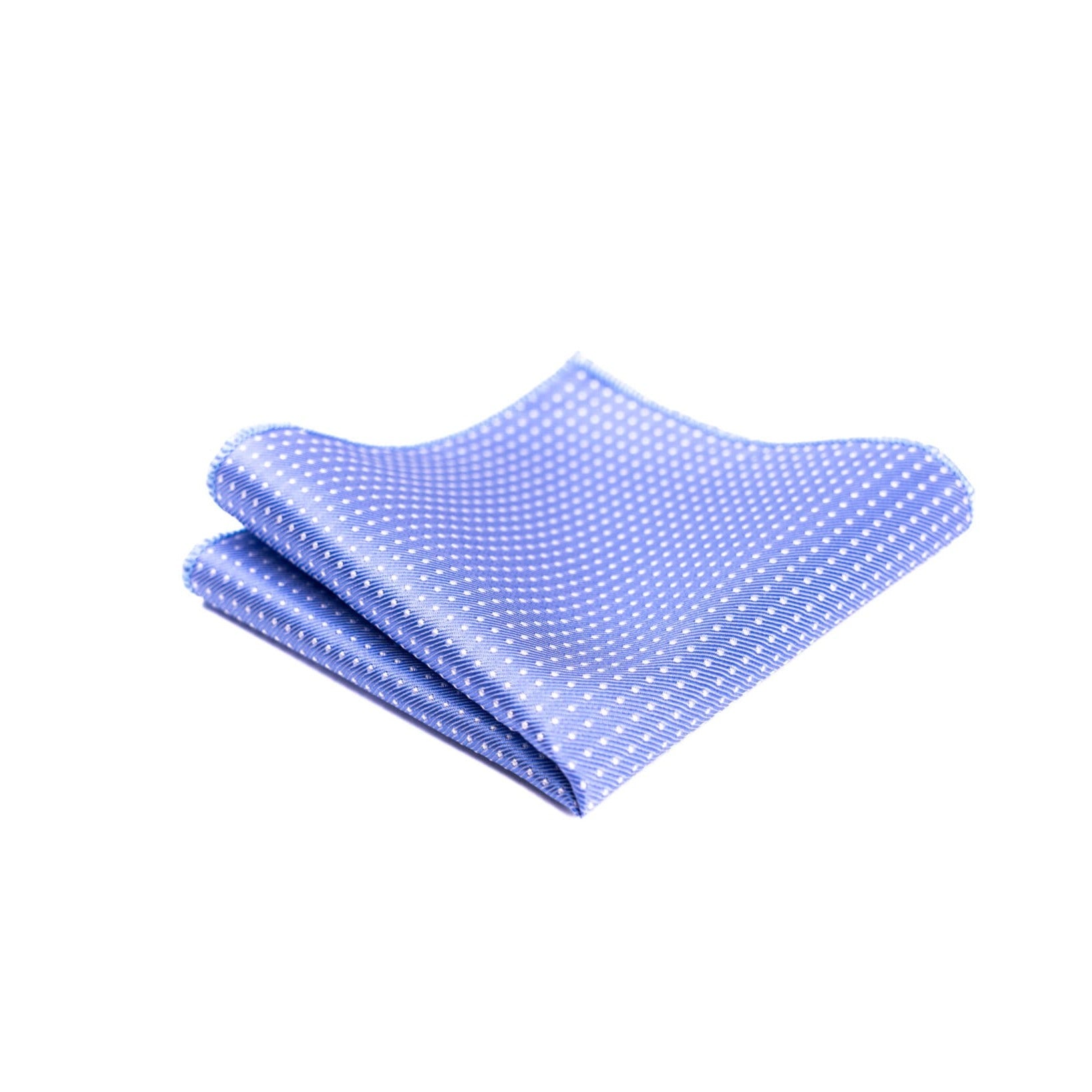Dusty blue polka dot pocket square