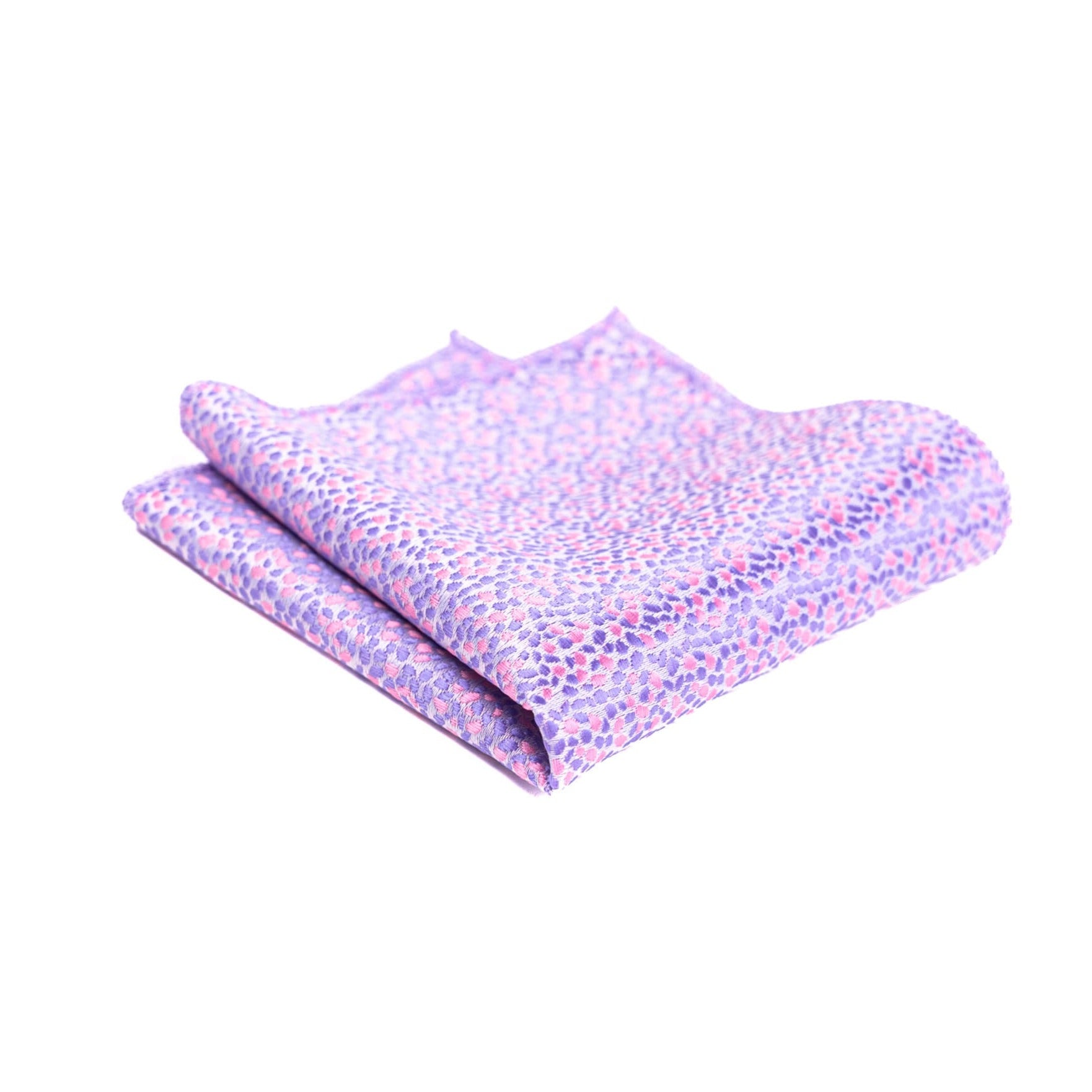 Pink floral pocket square