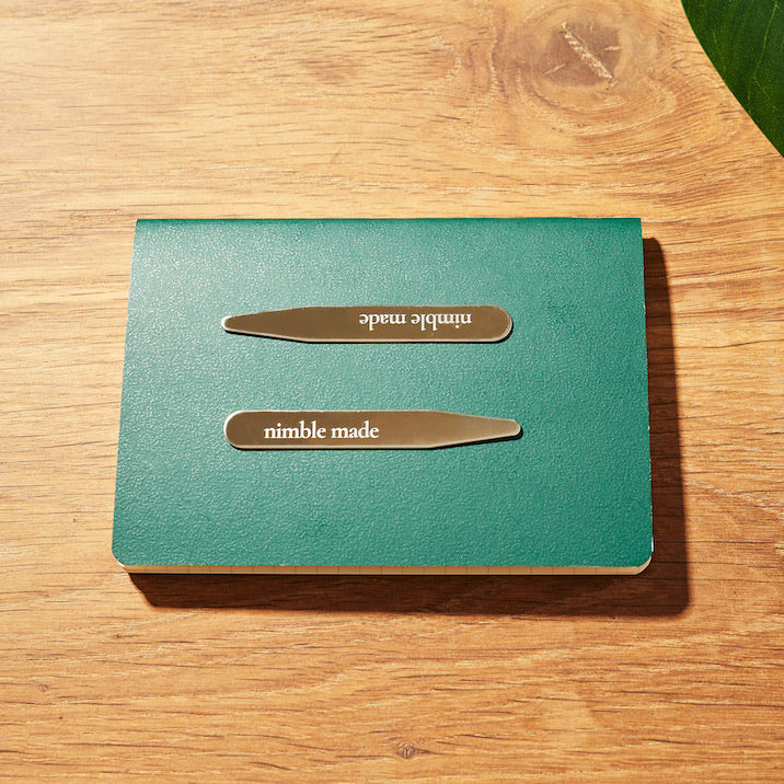 3-Pack of Metal Engraved Collar Stays 3-Pack of Metal Engraved Collar Stays