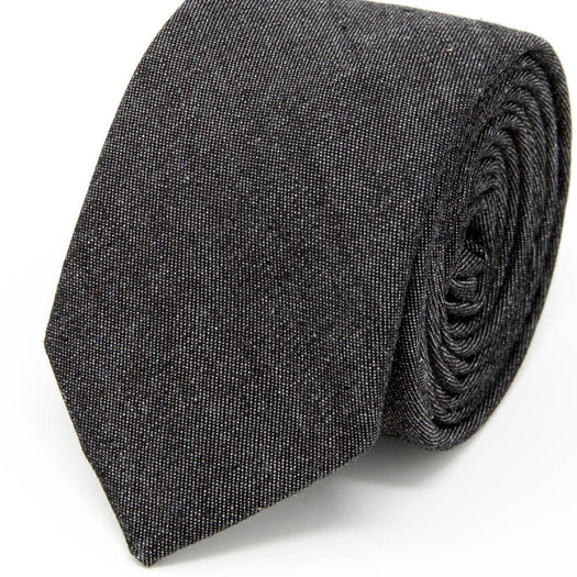 Gray Denim Cotton Tie – Nimble Made