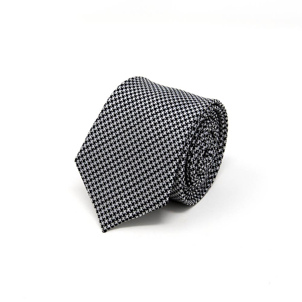 Black and White Pattern Tie