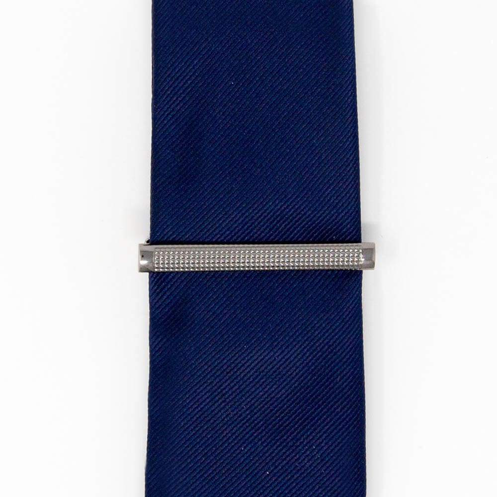 Silver Metallic Tie Clip