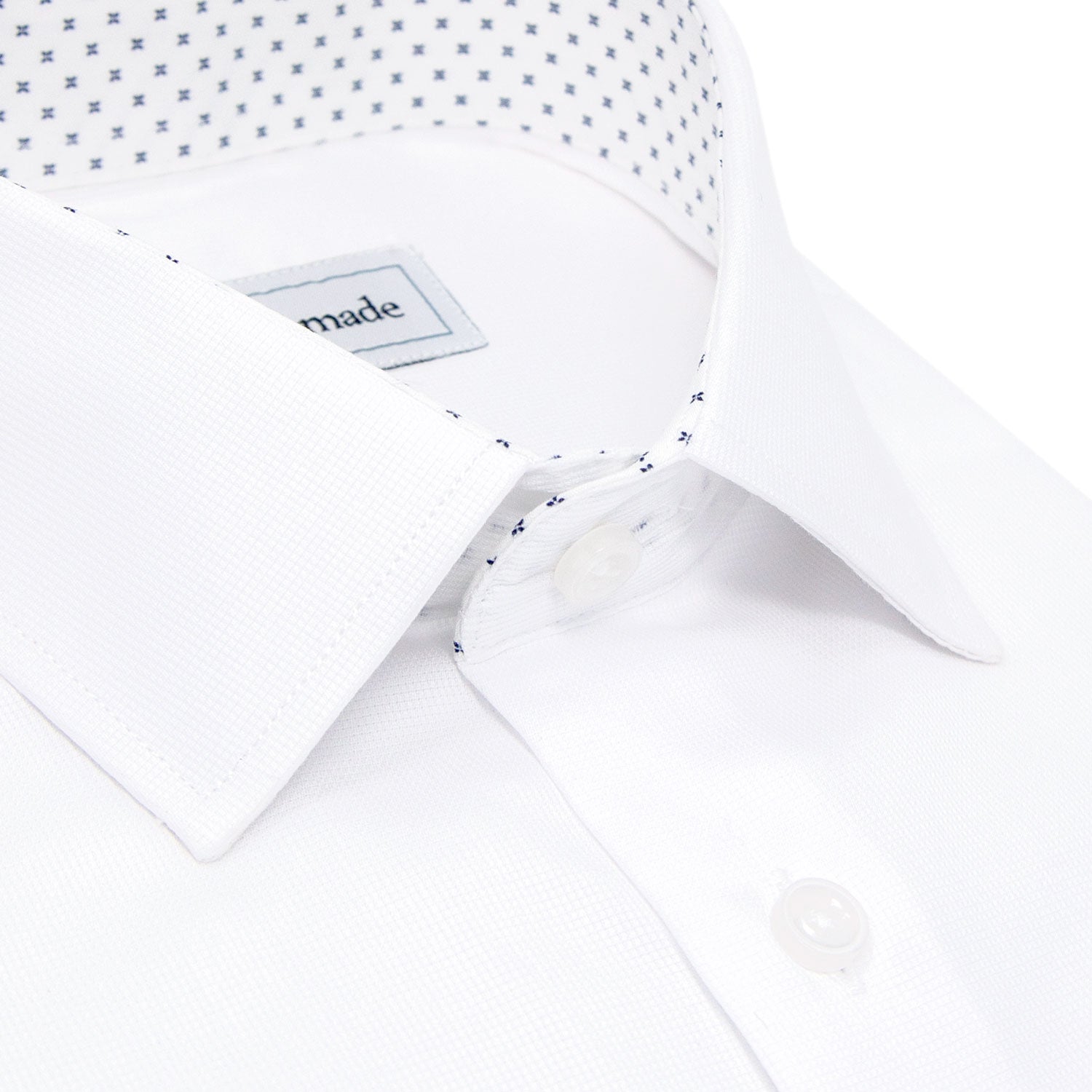 White Collar Speckled Dress Shirt | The Blue Skies