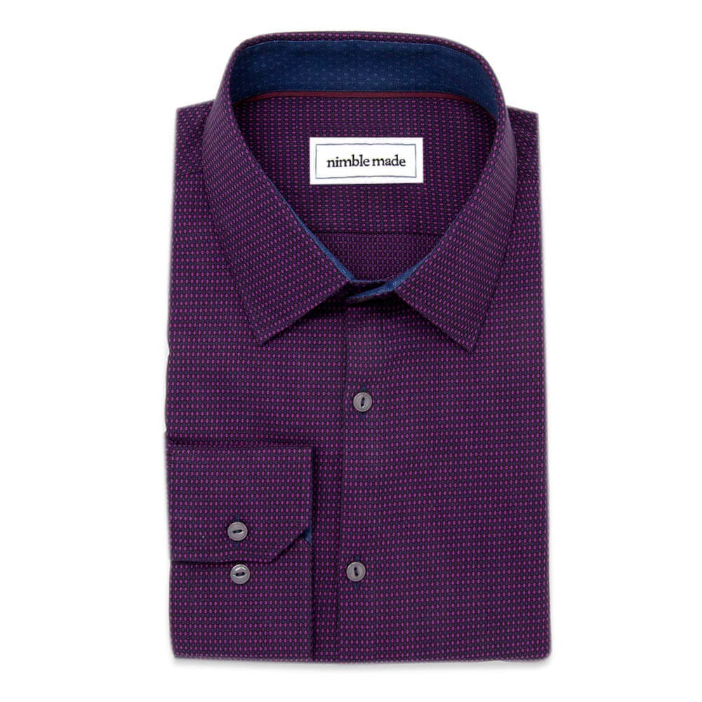 dark purple dress shirt for men
