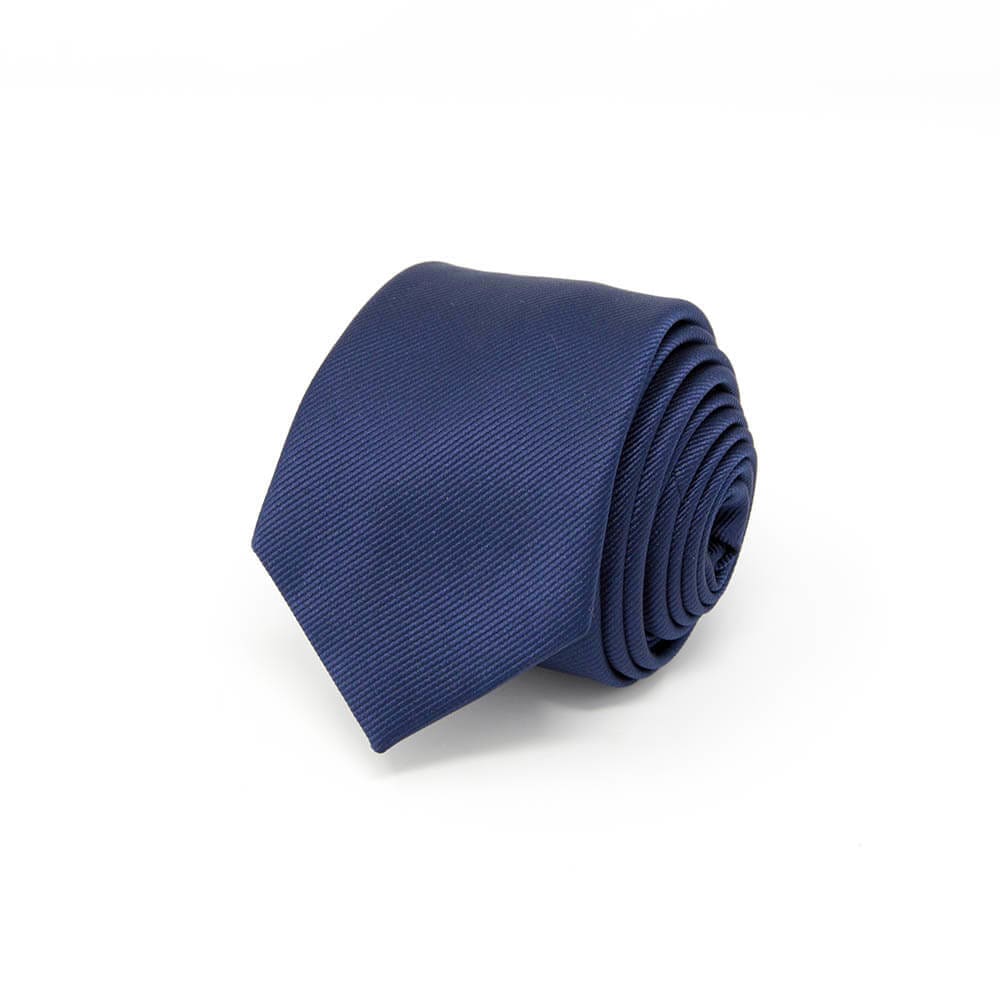 Classic Solid Navy Blue Tie