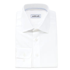 nimble mades best solid white dress shirt for men in slim fit