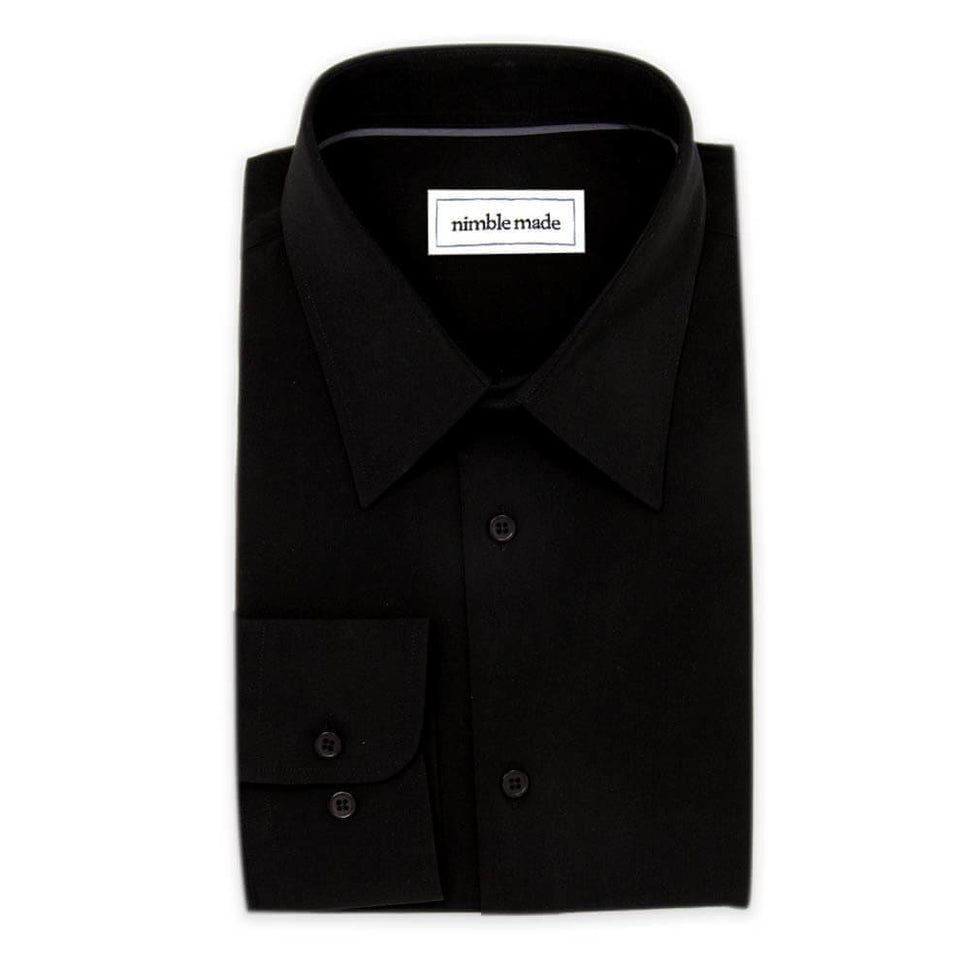 Black NonIron Dress Shirt The Yin Nimble Made