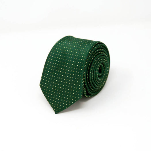 Green Tie with Yellow Polka Dots – Nimble Made