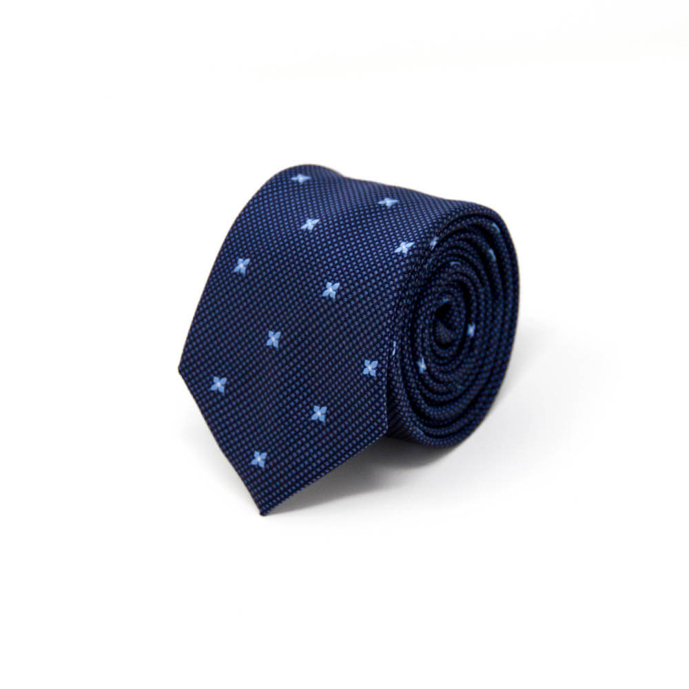 Navy Floral Tie