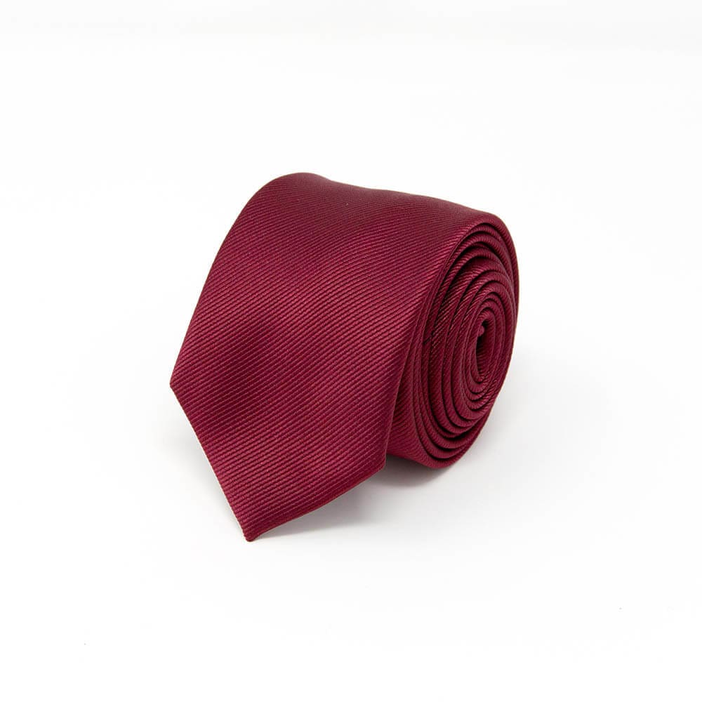 Classic Solid Burgundy Tie | Menâs Slim Necktie for Formal Events â Nimble Made