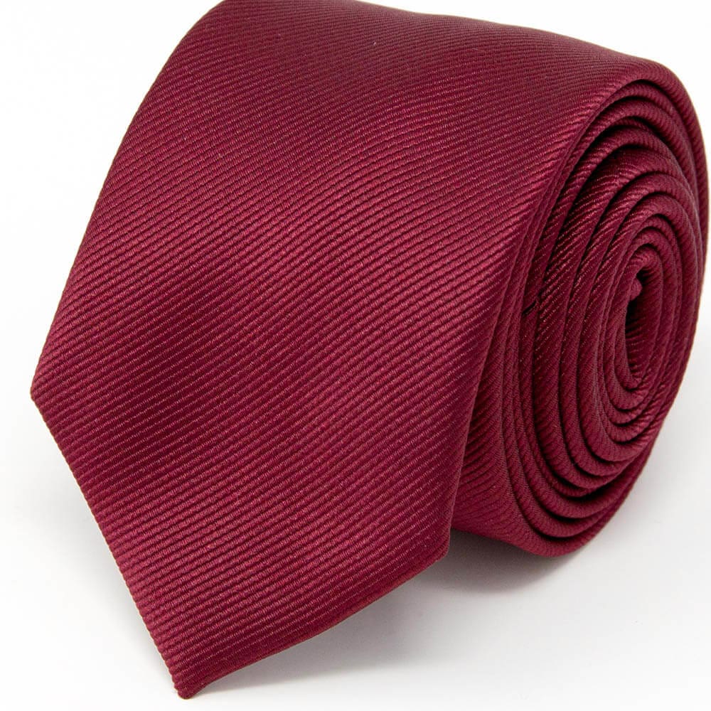 Classic Solid Burgundy Tie