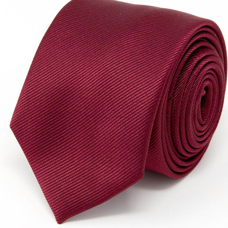 Classic Solid Burgundy Tie – Nimble Made