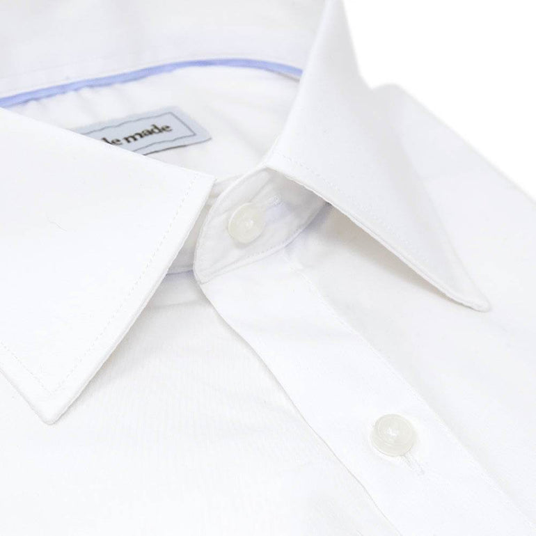 Men's Formal White Slim Fit Business Dress Shirt