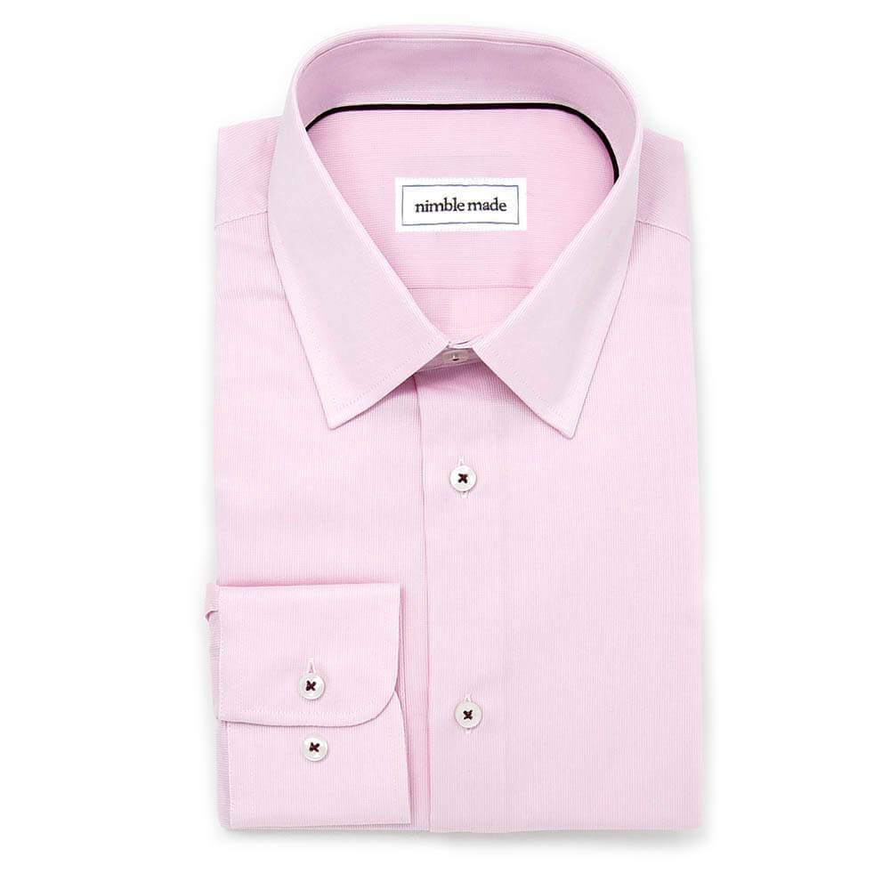 mens pink dress shirt with spread collar