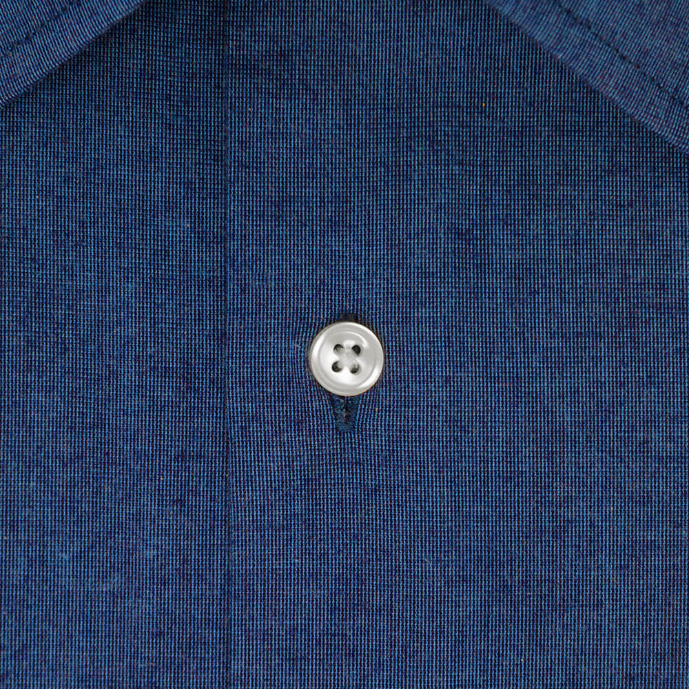 Men's Navy Blue Collared Button Up Dress Shirt | The Irena – Nimble Made