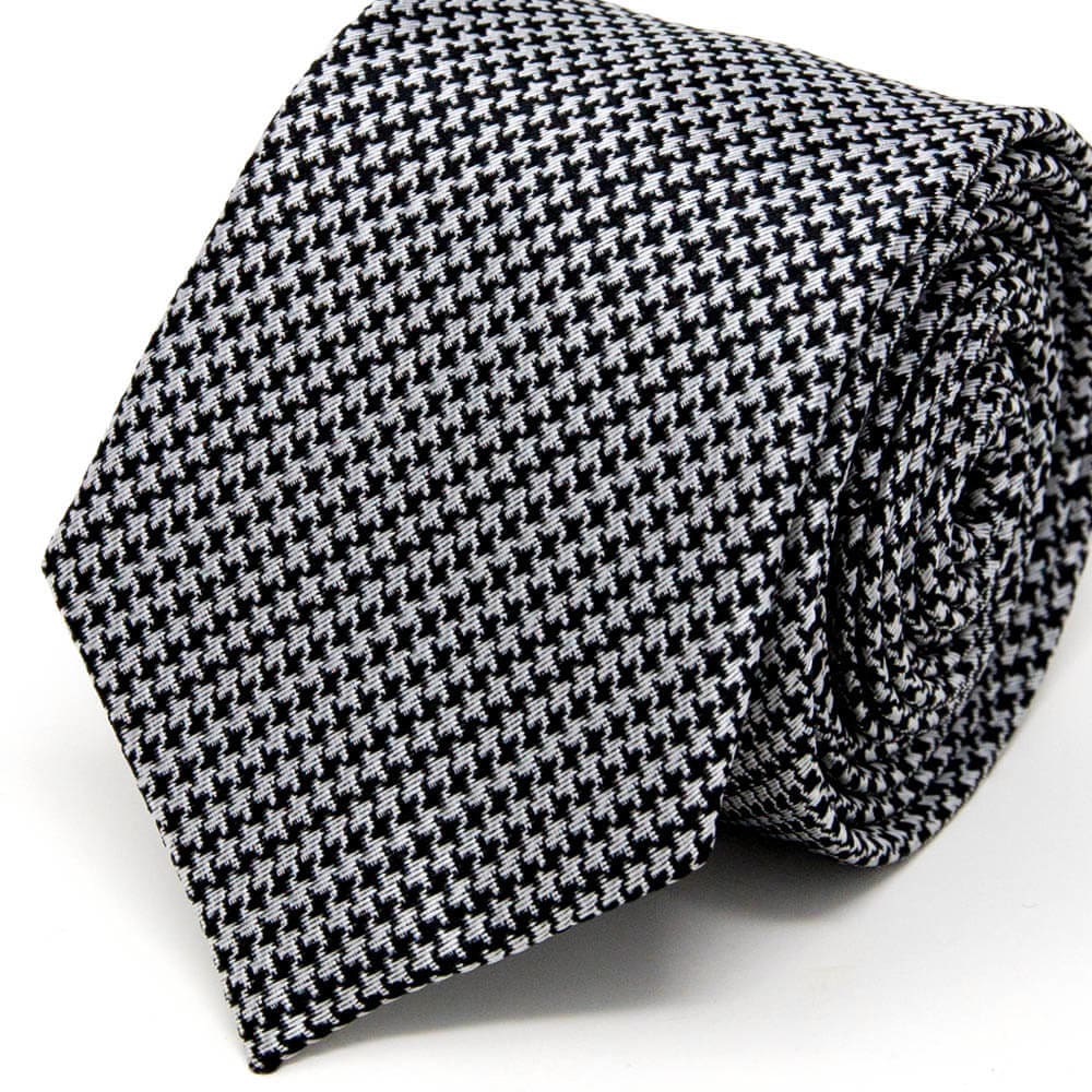 Black and White Pattern Tie