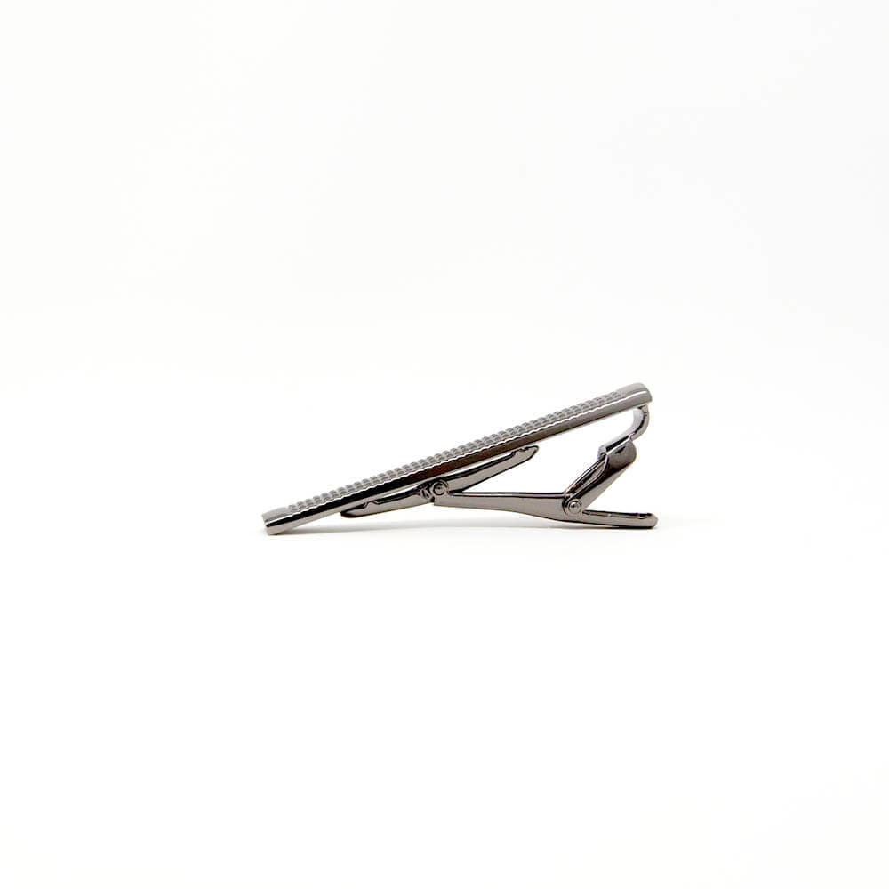 Silver Metallic Tie Clip